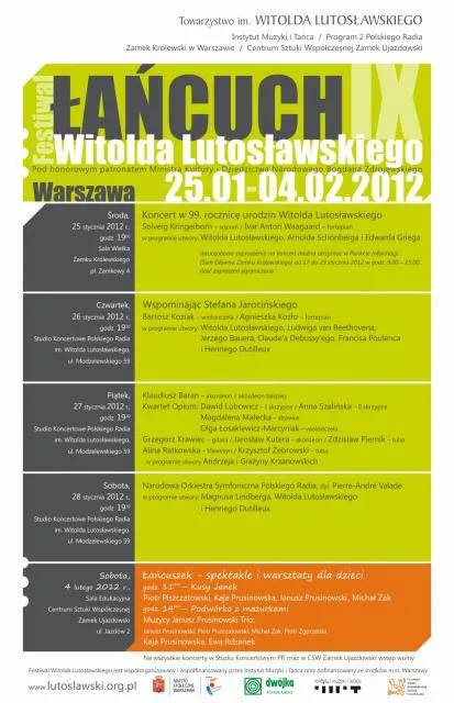 The Witold Lutosławski Festival Chain IX